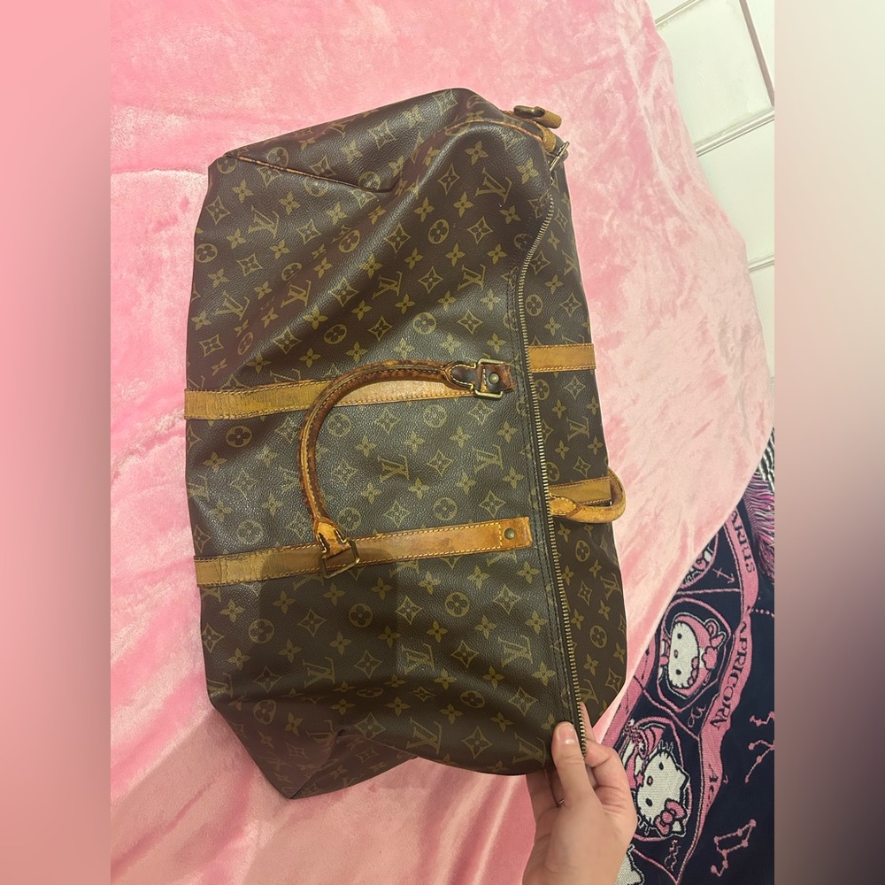 (Damaged) Louis Vuitton Keepall 55 Bandouliere